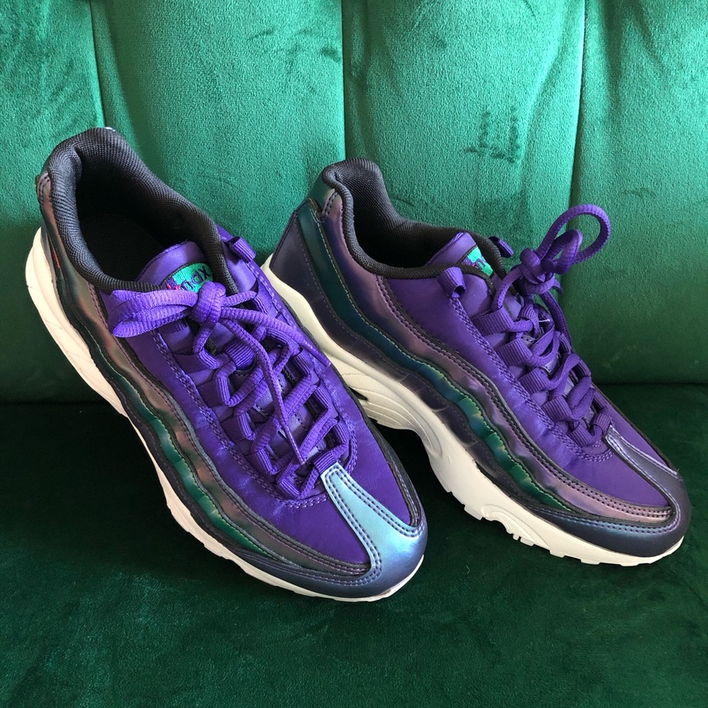 Nike Big Kid's Air Max 95 SE GS Purple Pink Green